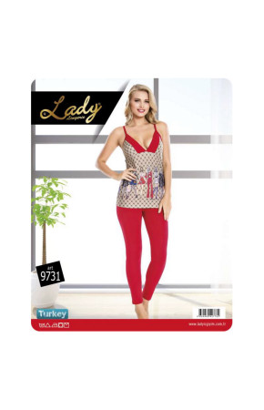 Lady 9731 İp Askılı Bayan Pijama Takımı - Art 9731