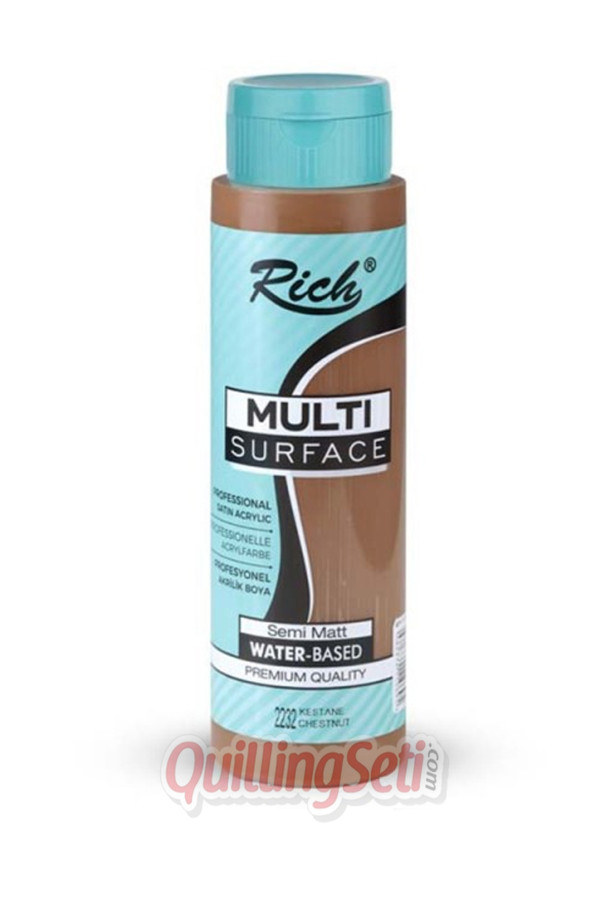 rich multi surface akrilik boya 500 cc 2232 kestane renk akrilik hobi boyası, tyb556621463d220913123008, rich multi surface akrilik boya 500 ml, Rich