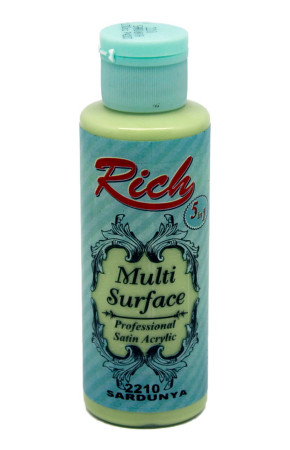 Rich Multi Surface 120 cc Akrilik Boya - Rich Sardunya 2210 Hobi Boyası