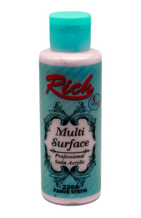 Rich Multi Surface 120 cc Akrilik Boya - Rich Pamuk Şekeri 2268 Hobi Boyası