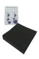 quilling seti origami kağıt seti siyah renk 15x15cm 100 lü paket, hyl-orgm-100-pkt, kağıt çeşitleri