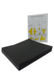 quilling seti origami kağıt seti siyah renk 15x15cm 500 lü paket, quillingseti-orgm-syh-500-pkt, kağıt çeşitleri